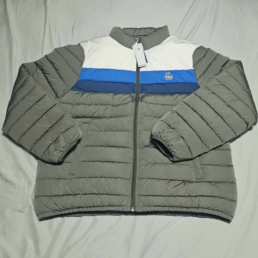 NWT Original Penguin Lightweight Puffer Jacket Large